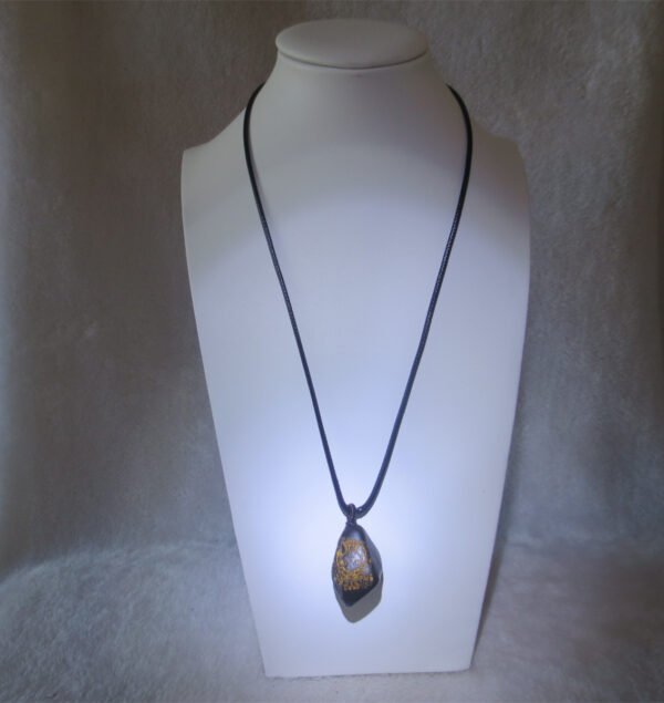 unique carved gobi mudstone pendant, one of a kind stone jewelry (o03)