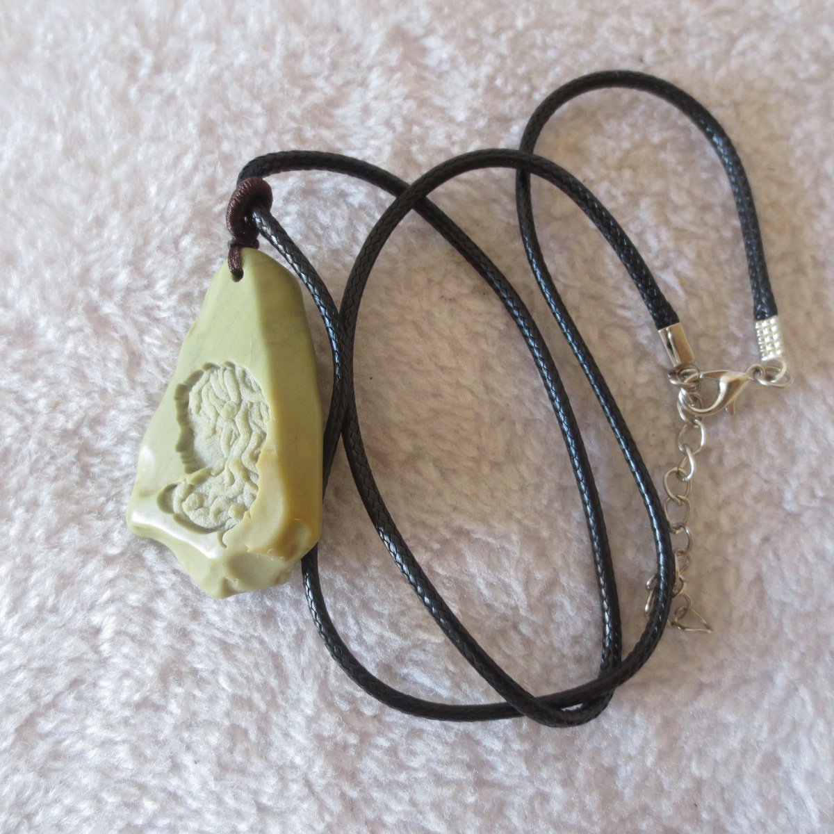 unique carved gobi mudstone pendant, one of a kind stone jewelry (o04) (copy)