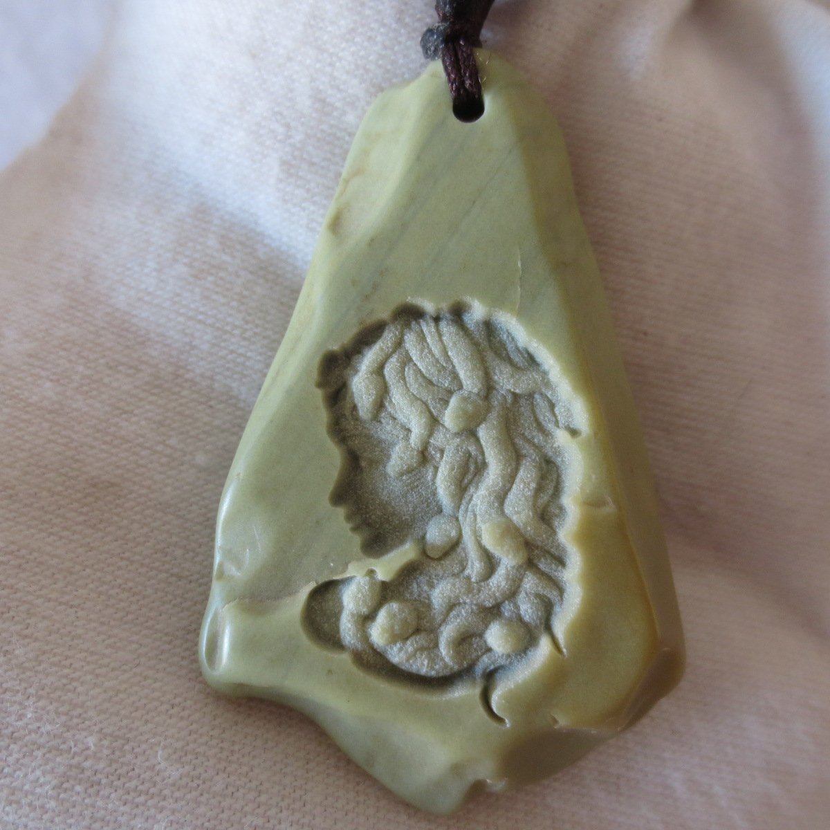 unique carved gobi mudstone pendant, one of a kind stone jewelry (o04) (copy)