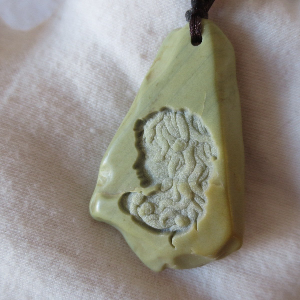unique carved gobi mudstone pendant, one of a kind stone jewelry (o04) (copy)
