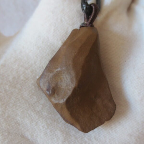 unique carved gobi mudstone pendant, one of a kind stone jewelry (o06)