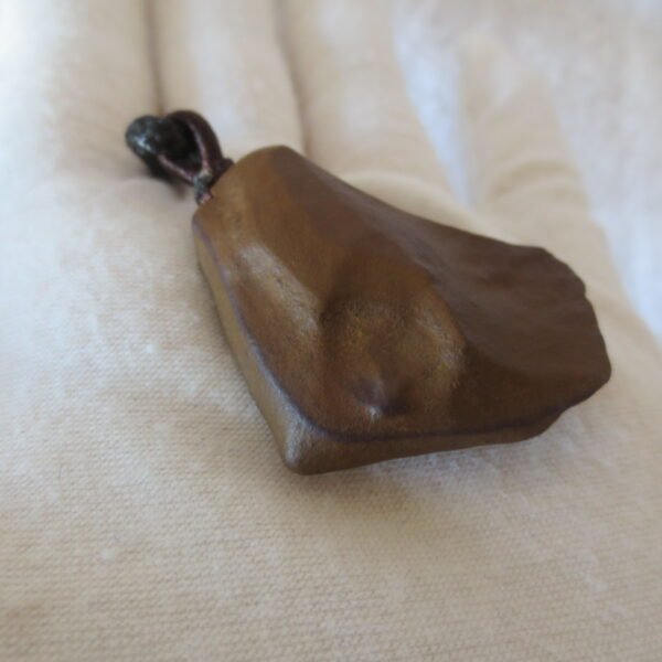 unique carved gobi mudstone pendant, one of a kind stone jewelry (o06)