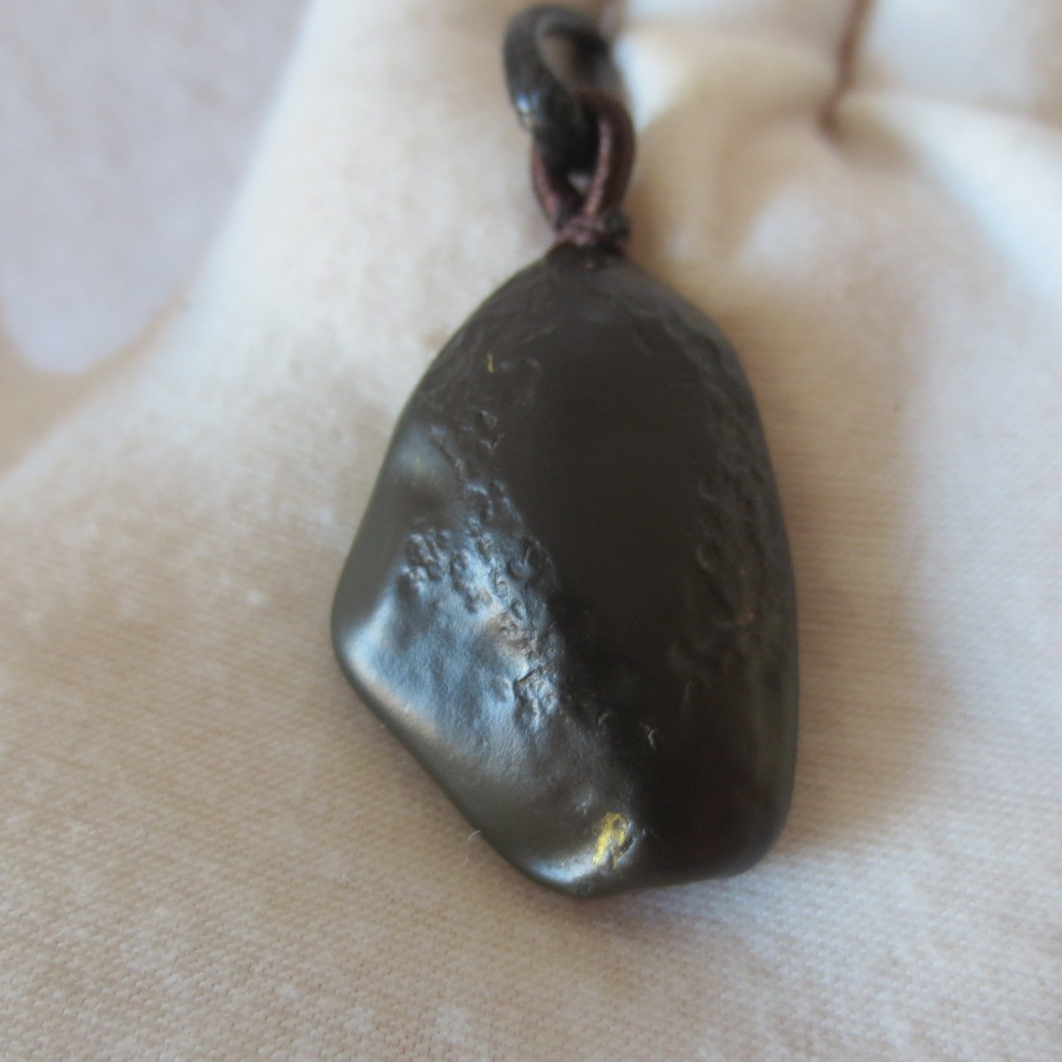 unique carved gobi mudstone pendant, one of a kind stone jewelry (o08)