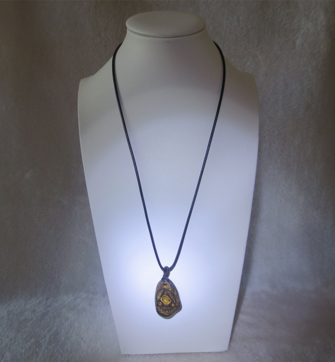 unique carved gobi mudstone pendant, one of a kind stone jewelry (o08)