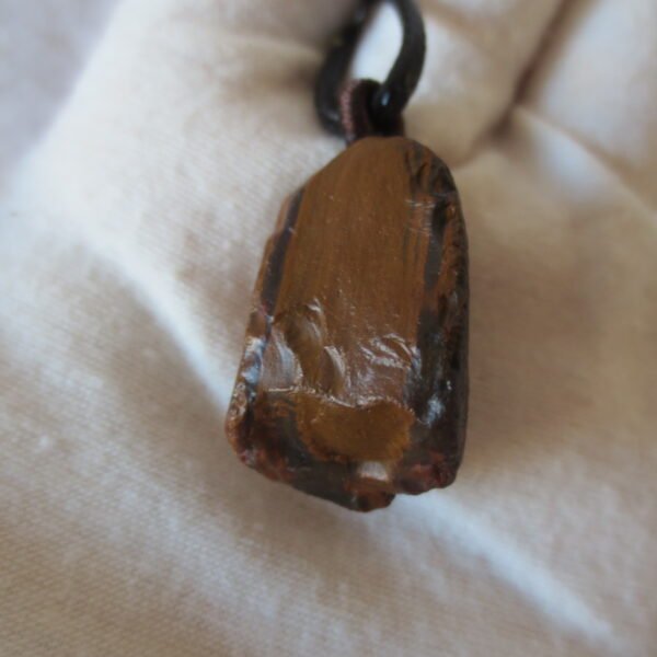 unique carved gobi mudstone pendant, one of a kind stone jewelry (o09)