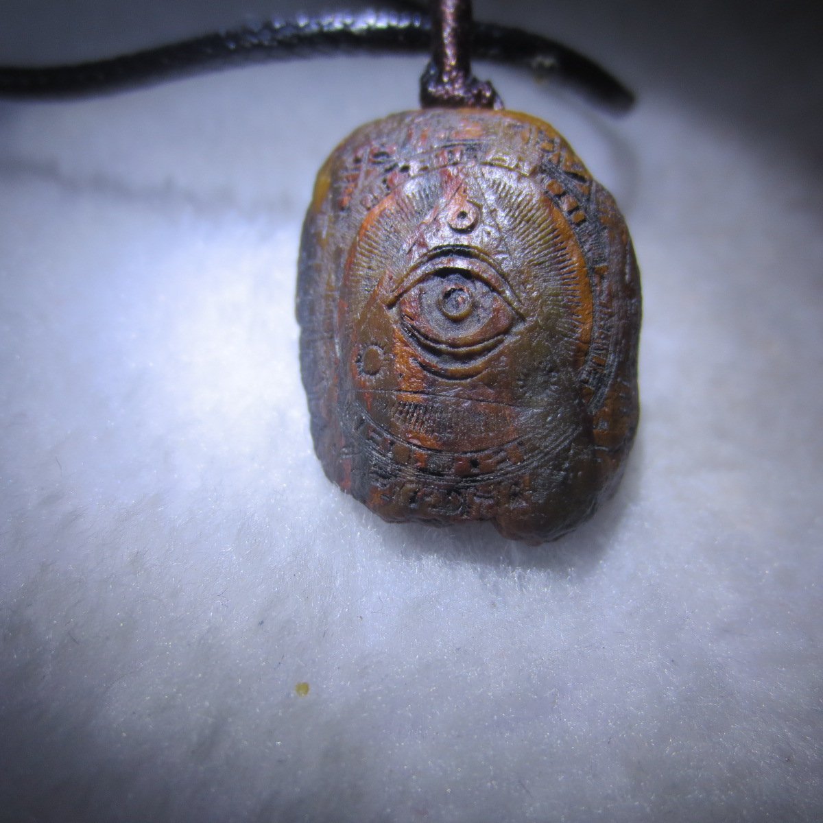 unique carved gobi mudstone pendant, one of a kind stone jewelry (o09)