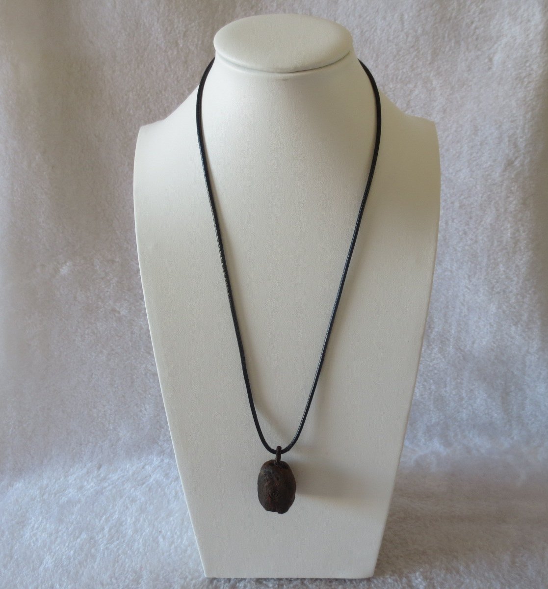 unique carved gobi mudstone pendant, one of a kind stone jewelry (o09)