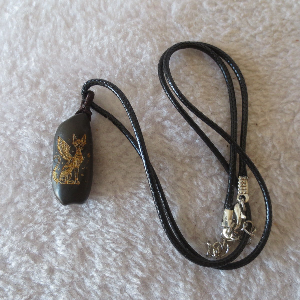 unique carved gobi mudstone pendant, one of a kind stone jewelry (o10) (copy)