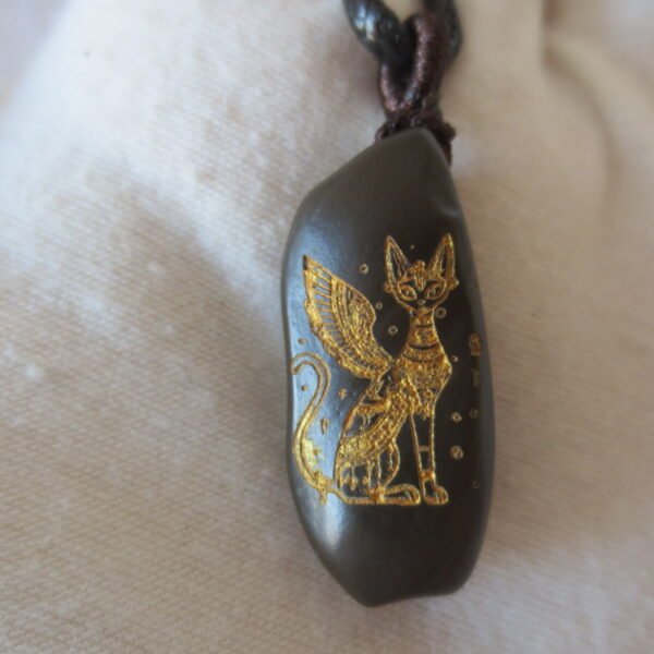 unique carved gobi mudstone pendant, one of a kind stone jewelry (o10) (copy)