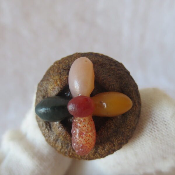 unique handmade gobi stone flower home decor, one‑of‑a‑kind (f04)