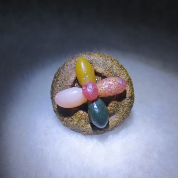 unique handmade gobi stone flower home decor, one‑of‑a‑kind (f04)