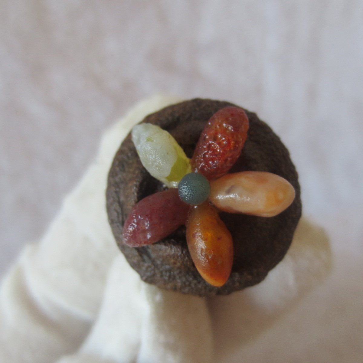 unique handmade gobi stone flower home decor, one‑of‑a‑kind (f05)