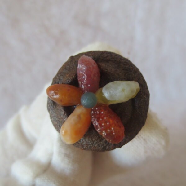 unique handmade gobi stone flower home decor, one‑of‑a‑kind (f05)