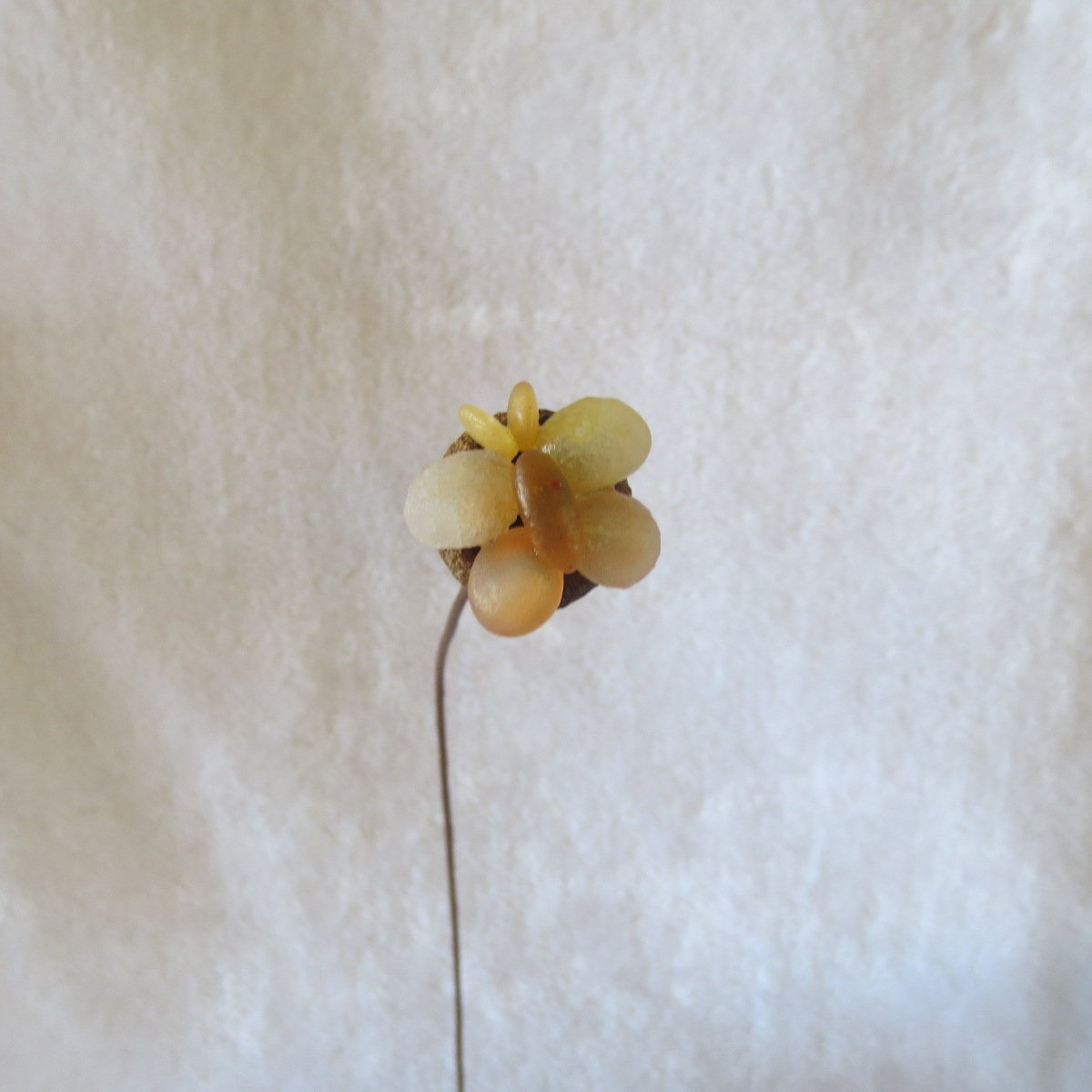 unique handmade gobi stone flower home decor, one‑of‑a‑kind (f07)