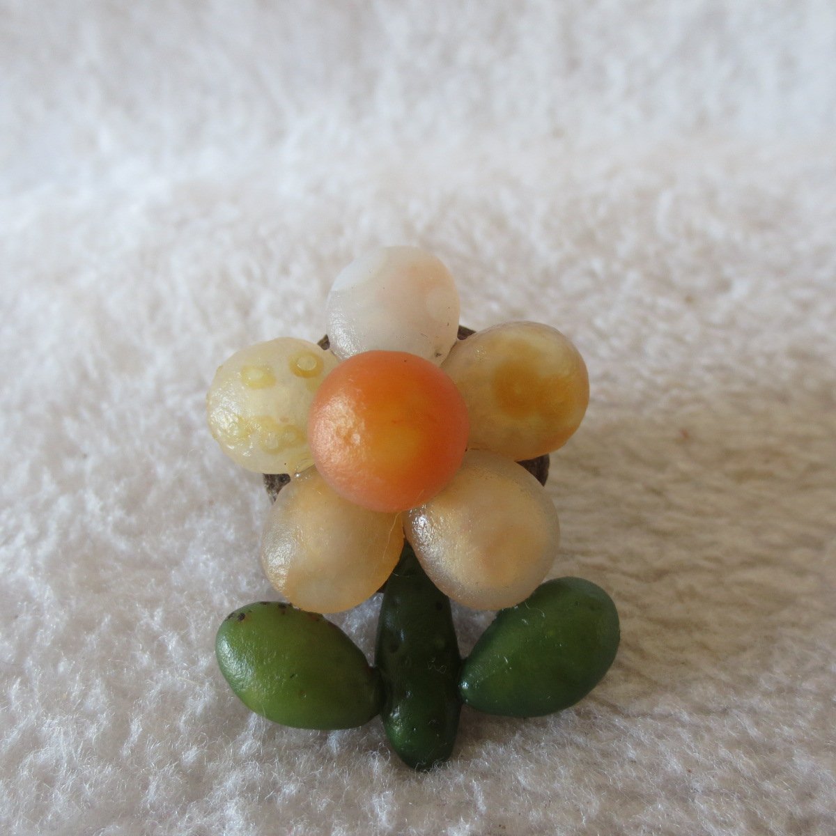 unique handmade gobi stone flower home decor, one‑of‑a‑kind (f08)
