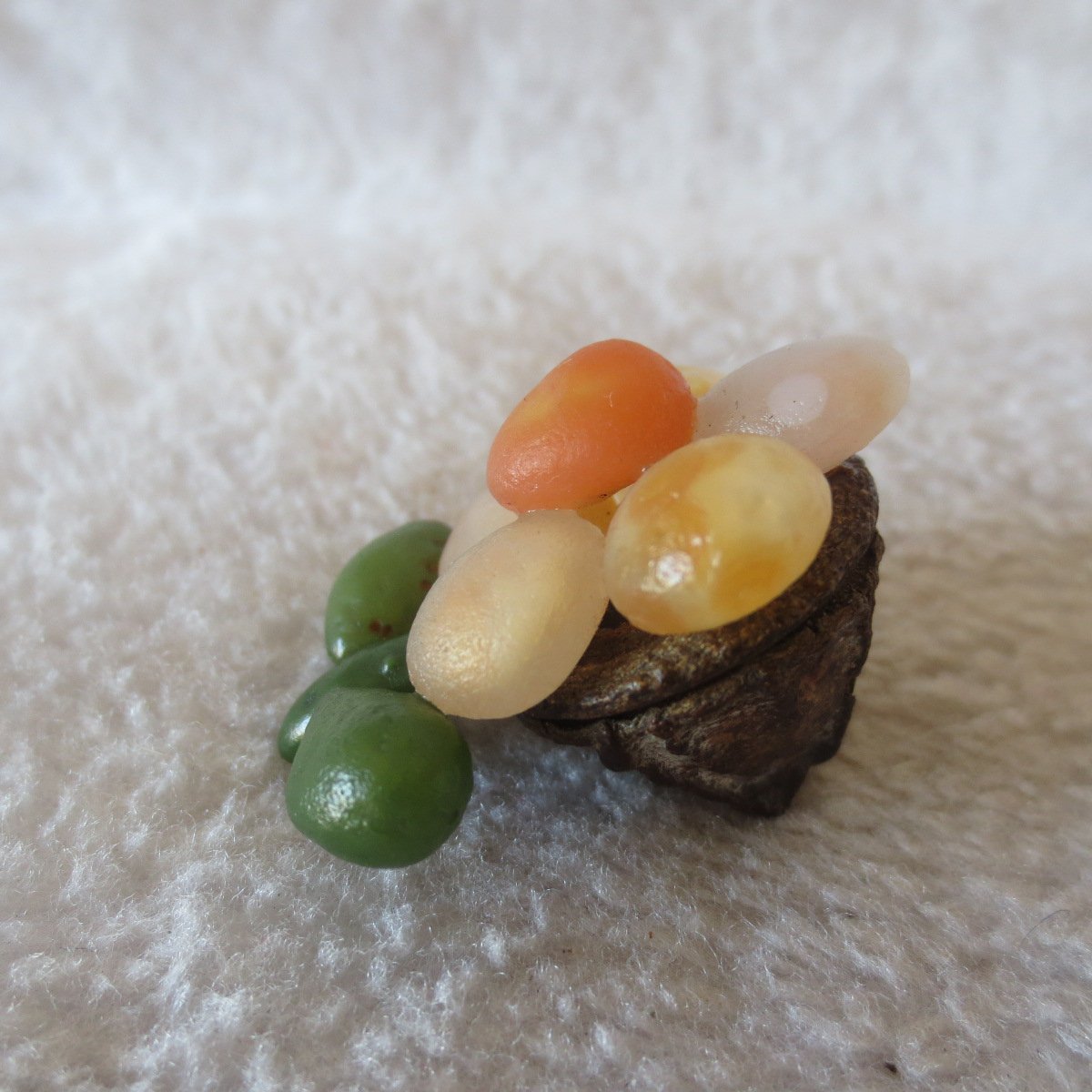 unique handmade gobi stone flower home decor, one‑of‑a‑kind (f08)