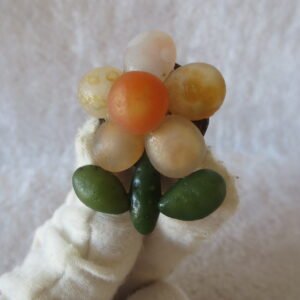 unique handmade gobi stone flower home decor, one‑of‑a‑kind (f08)