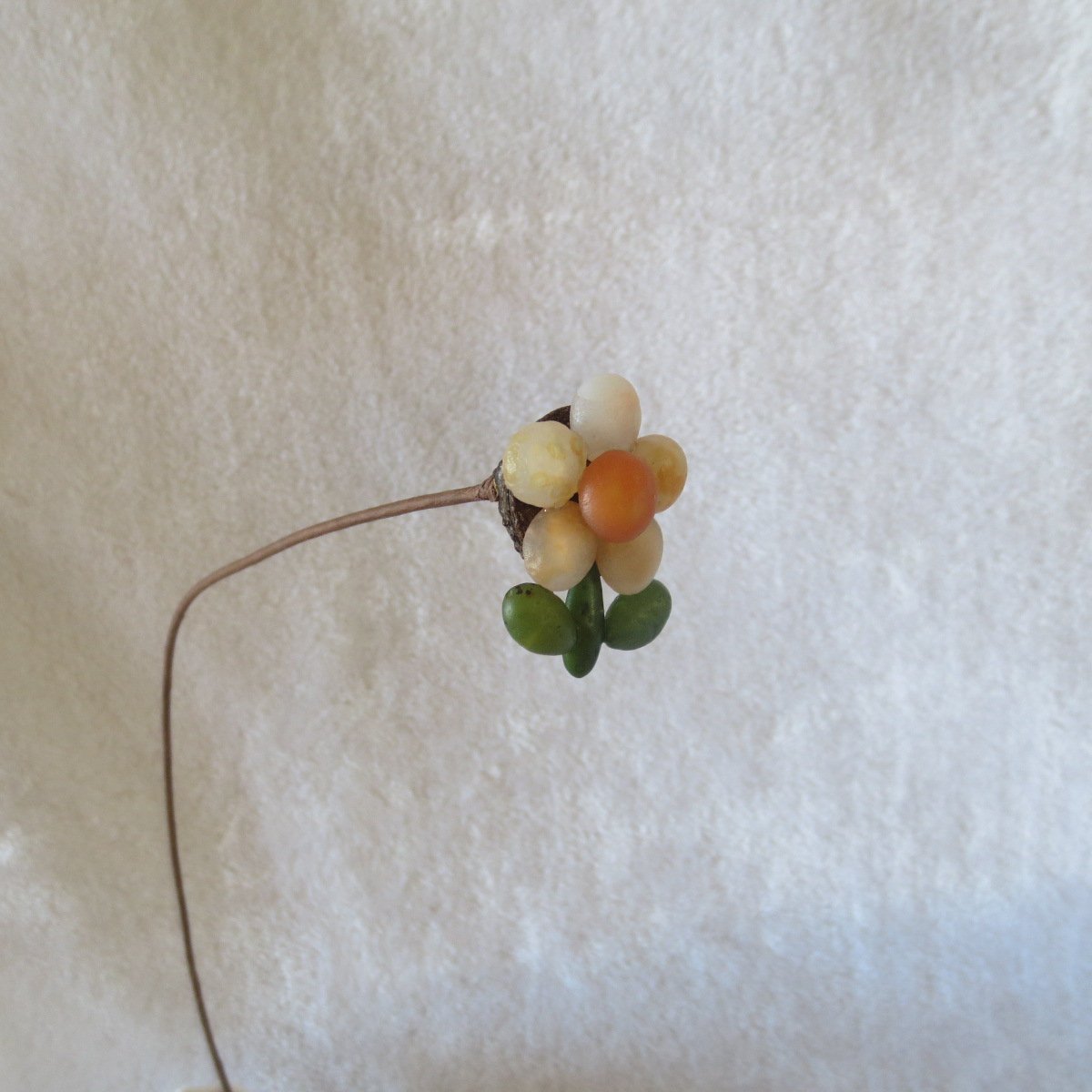 unique handmade gobi stone flower home decor, one‑of‑a‑kind (f08)