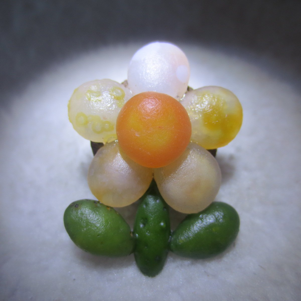 unique handmade gobi stone flower home decor, one‑of‑a‑kind (f08)