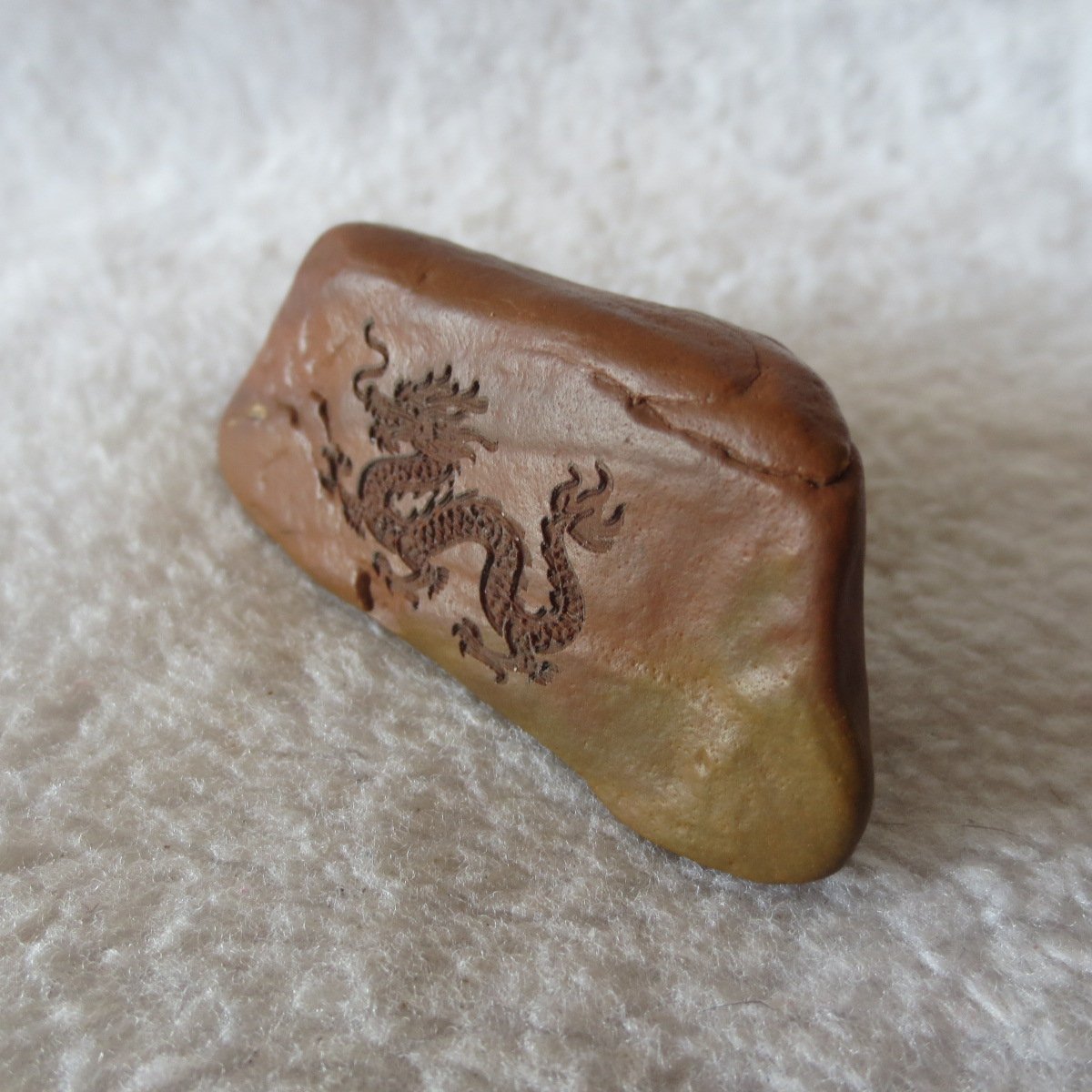 carved natural gobi mud stone decor decorative home ornament,one of a kind (l15)