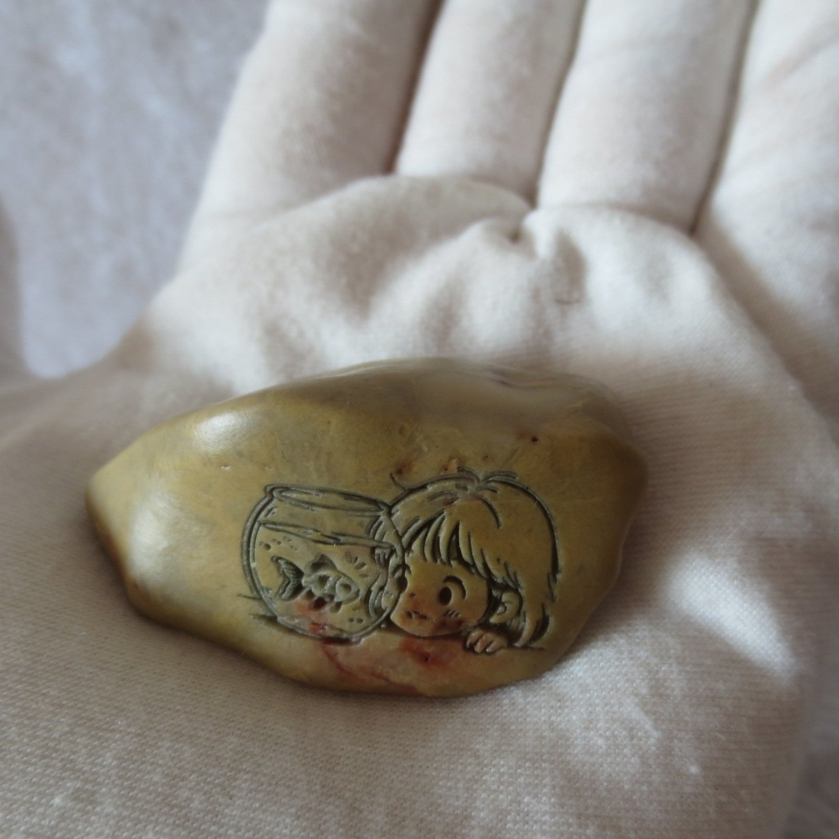 carved natural gobi mud stone decor decorative home ornament,one of a kind (l16) (copy)