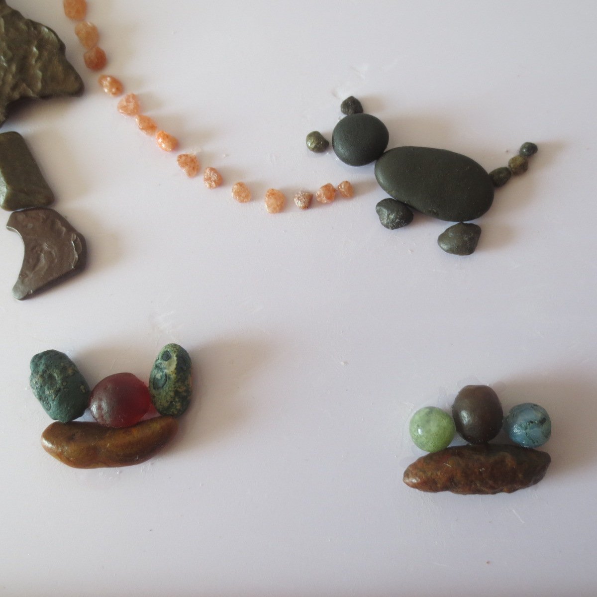 unique handmade gobi stone flower home decor, one‑of‑a‑kind (f11)